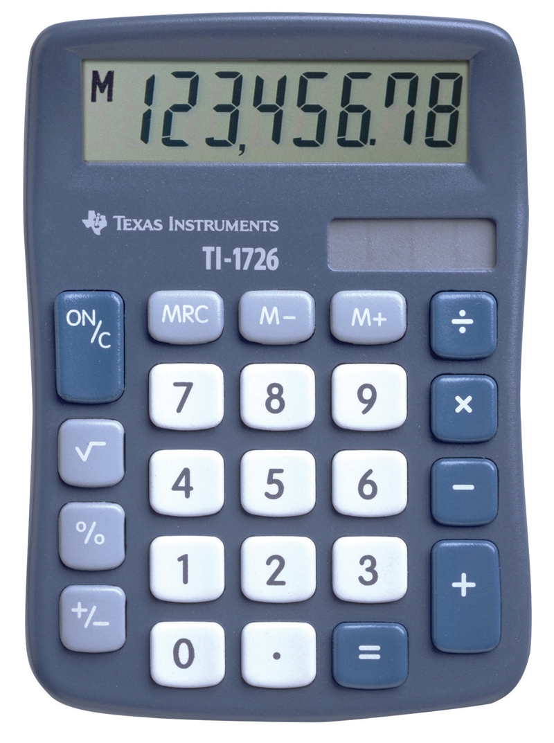 Texas Instruments Tischrechner TI-1726 83 mm Blau Image
