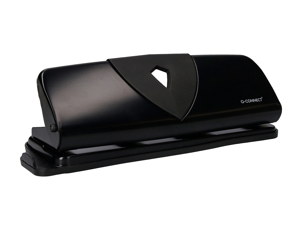 Q-Connect Doppellocher 16 Blatt Stanzleistung mit Anschlagschiene schwarz Image