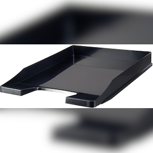 Han Briefkorb Junior, schwarz, C4, stapelbar, flache Ausführung Image