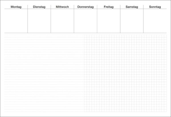 RNK Schreibunterlage, 600x420mm, liniert/kariert, 30 Blatt Image