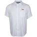 Men's Cutter & Buck White Arizona State Sun Devils Windward Twill Button-Up Short Sleeve Shirt