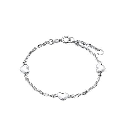 amor - Armband für Damen, 925 Sterling Silber | Herz Armbänder & Armreife Weiss