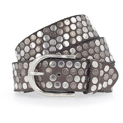 b.belt Nietengürtel Leder 80 cm Braun Damen