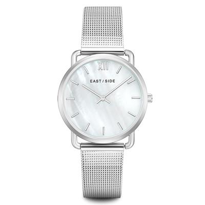 Eastside - Quarzuhr Pearl Moon in Silber Edelstahl in Silber Damenuhren 1 ct Damen (59.99 € / 1 ct)