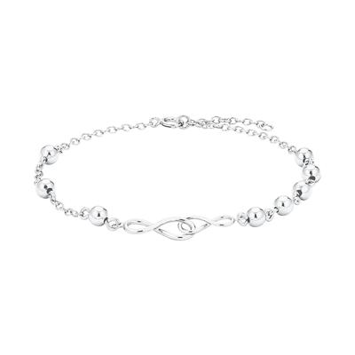 amor - Armband für Damen, 925 Sterling Silber | Infinity Armbänder & Armreife Weiss