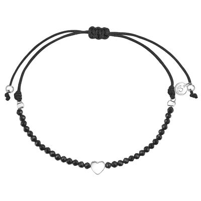 Glanzstücke München - Armband Herz Sterling Silber Spinell in Silber Armbänder & Armreife 1 ct Damen