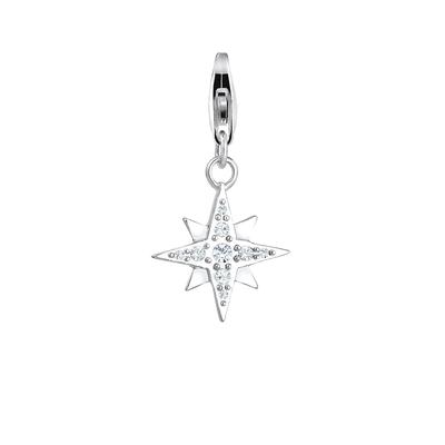 Nenalina - Stern Astro Basic Kristalle 925 Silber Charms & Kettenanhänger 1 ct Damen