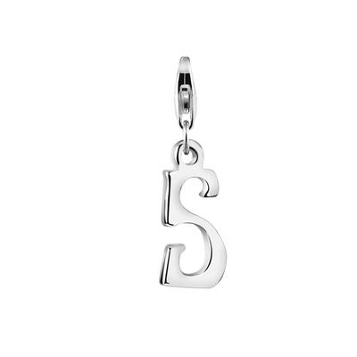 Nenalina - Buchstaben-Anhänger Initialen Trend 925 Silber Charms & Kettenanhänger 1 ct Damen