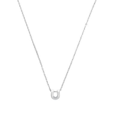 amor - Kette mit Anhänger für Damen und Herren, Unisex, Edelstahl | U Ketten 1 ct Weiss