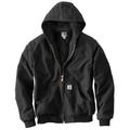 Carhartt Men's Quilted-Flannel Lined Duck Active Jacket (Size XXXXL) Black, Cotton