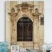 East Urban Home Old Door Bari Italy - Graphic Art Print on Wood Metal in Brown/White | 32 H x 24 W x 1 D in | Wayfair