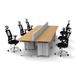 Inbox Zero Rectangular Conference Table Wood in Brown | 30 H x 180 W x 60 D in | Wayfair 88DF42253FDC4DFDAE607AE1605FD85C