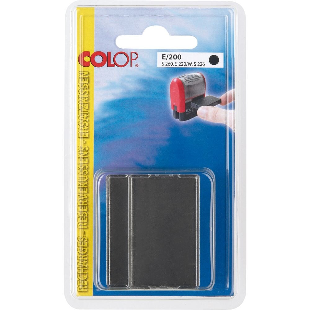 COLOP Ersatzkissen/107109, schwarz, Inh. 2 Image