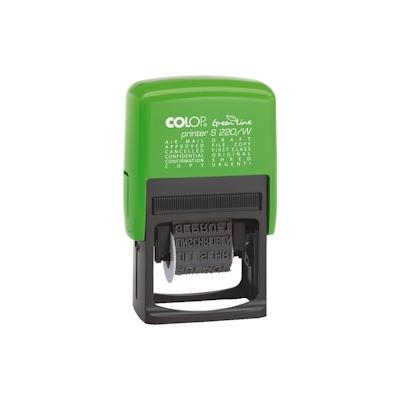 COLOP Printer S 220/W GREEN LINE Wortbandstempel/127786, schwarz, Wortband, 4mm