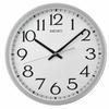 Seiko Easy Read 12.25" Wall Clock Plastic in Gray | 12.25 H x 12.25 W x 1.75 D in | Wayfair QXA711SLH