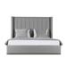 Wade Logan® Austine Low Profile Standard Bed Upholstered/Revolution Performance Fabrics® in Gray | 67 H x 81 W x 81 D in | Wayfair