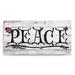 The Holiday Aisle® Peace by Olivia Rose - Wrapped Canvas Textual Art Print Canvas in White | 18 H x 36 W x 1.5 D in | Wayfair