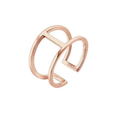 Elli - Geo Minimal Trend 925 Sterling Silber Ringe 1 ct Damen