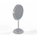 Aptations Mirror Image Modern & Contemporary Magnifying Makeup/Shaving Mirror Metal in Gray | 14.5 H x 9 W x 5.25 D in | Wayfair 86645