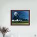 Red Barrel Studio® 'The Farm by Moonlight' by Patricia Howitt - Picture Frame Painting Print on Canvas in Blue/Green | Wayfair