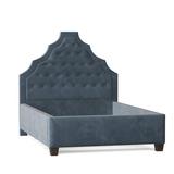 My Chic Nest Lexi Upholstered Platform Bed Polyester in Black/Brown | 65 H x 64 W x 87 D in | Wayfair 557-105-1120-Q