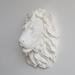 House of Hampton® Lion Head Faux Taxidermy Wall Décor in White | 16.5 H x 12 W in | Wayfair E19EECEEC3174A249576D8C203E8F2D2