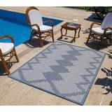 Blue 94 x 0.3 in Area Rug - Wade Logan® Waikiki Striped Indoor/Outdoor Area Rug | 94 W x 0.3 D in | Wayfair C8F378E51BF74D2CBD5AC54632AE8000