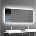 Orren Ellis Gerben Mordern & Contemporary Frameless Lighted Bathroom/Vanity Mirror | 23.63 H x 47.25 W x 1.25 D in | Wayfair ORNE8529 44284617