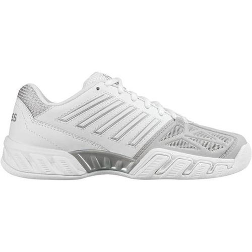 K-SWISS TENNIS Damen Tennisindoorschuhe K-SWISSTENNIS Damen Tennisschuhe Indoor Bigshot Light 3 Carp, Größe 43 in Weiß/Silber/Hellgrau