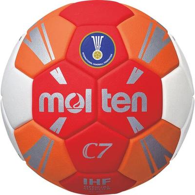 MOLTEN Ball H1C3500-RO, Größe 1 in Orange/Rot/Weiß/Silber