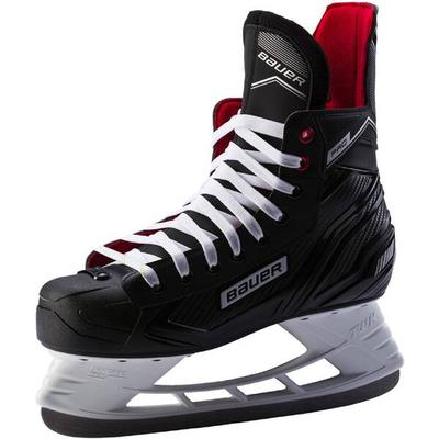 BAUER Kinder Eishockey-Schlittschuhe Pro Skate Jr., Größe 33 ½ in Schwarz/Weiß/Rot