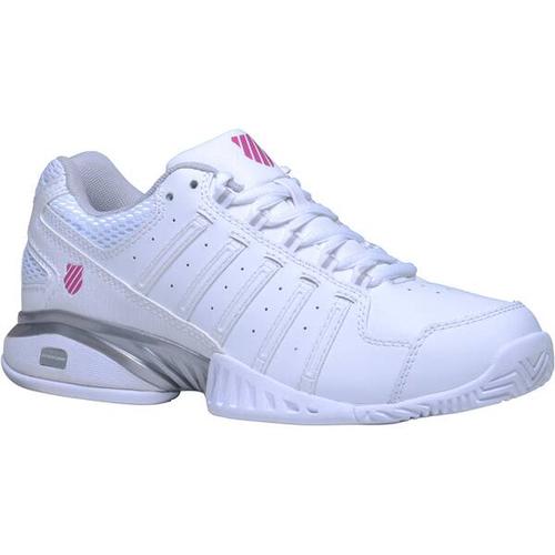 K-SWISS TENNIS Damen Tennisoutdoorschuhe K-SWISSTENNIS Damen Tennisschuhe Outdoor Receiver III, Größe 38 in Weiß-Silber-Lila