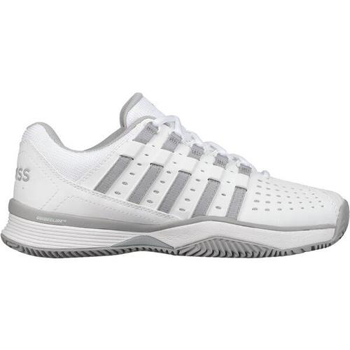 K-SWISS TENNIS Damen Tennisoutdoorschuhe K-SWISSTENNIS Damen Tennisschuhe Sandplatz Hypermatch Herri, Größe 37 ½ in Weiß/Grau