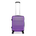 Kono 55cm Hard Shell Cabin Case 38L Carry On Hand Luggage 4 Wheeled Spinner Suitcase with TSA Lock (Purple)