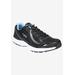 Wide Width Women's Dash 3 Sneakers by Ryka® in Black Meteor Blue (Size 9 1/2 W)