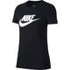 NIKE Damen T-Shirt Sportswear Essential, Größe XL in Schwarz