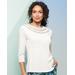 Draper's & Damon's Women's Crochet Trim Tee - Tan - M - Misses