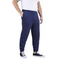Men's Big & Tall Jersey Jogger Pants by KingSize in Navy (Size 3XL)