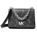 Michael Kors Bags | Host Pick 100% Authentic Michael Kors Leather Mott Shoulder | Color: Black/Silver | Size: Os