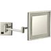 Brayden Studio® Odegaard Wall Mounted LED Lighted Magnifying Makeup/Shaving Mirror Metal in Gray | 8 H x 8 W x 4.5 D in | Wayfair