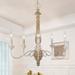 Ophelia & Co. Tacoma 5 - Light Candle Style Traditional Chandelier w/ Wood Accents Wood/Metal in Brown | Wayfair 294AED9254014E96AD9C59EFDC6DA714