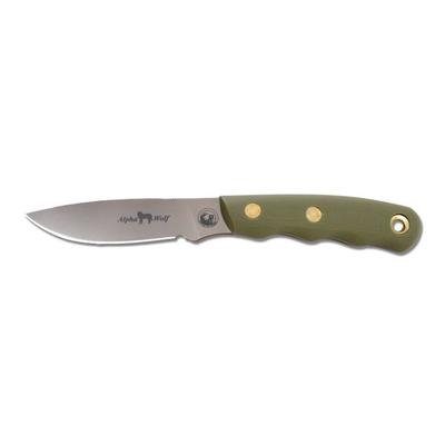 Knives of Alaska Alpha Wolf S30V Knife G-10 OD Handle Olive Drab 00349FG