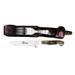 Boker USA Arbolito Stag Fork & Knife Set w/ Leather Sheath 03BA501HH