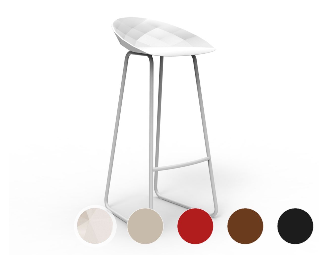 Vondom »VASES« Outdoor Barstuhl Lackiert Hochglanz / Anthracite Image