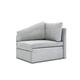 DOMO. Collection Delta Sofa, Schlafsofa, Schlafsessel, Gästebett, tiny couch, Ecksessel, hellgrau, 116x81x83 cm