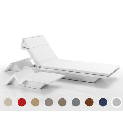 Vondom »REST« Outdoor Sonnenliege Basic matt / ohne Beleuchtung / Ice mit Nautical Steel 3112 Image