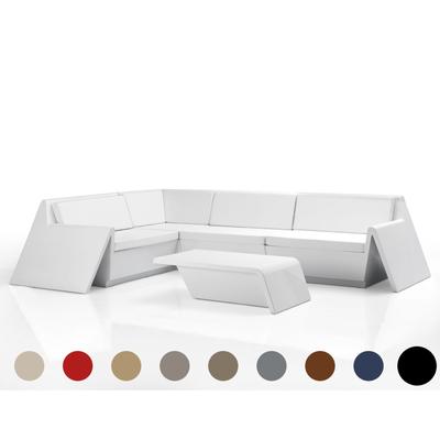 Vondom »REST« Outdoor Modul Seiten-Modul links / Lackiert Hochglanz / Champagne / B 116 x H 74 x T 105 cm Image
