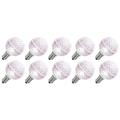 Vickerman 646892 - 0.45 watt G50 Intermediate Screw Base Pure White Faceted Dimmable LED (10 pack) Christmas Light Bulbs (XLED17G5P-10)