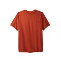Men's Big & Tall Boulder Creek® Heavyweight Crewneck Pocket T-Shirt by Boulder Creek in Desert Red (Size 5XL)