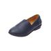 Extra Wide Width Women's The Amelia Flat by Comfortview in Navy (Size 11 WW)